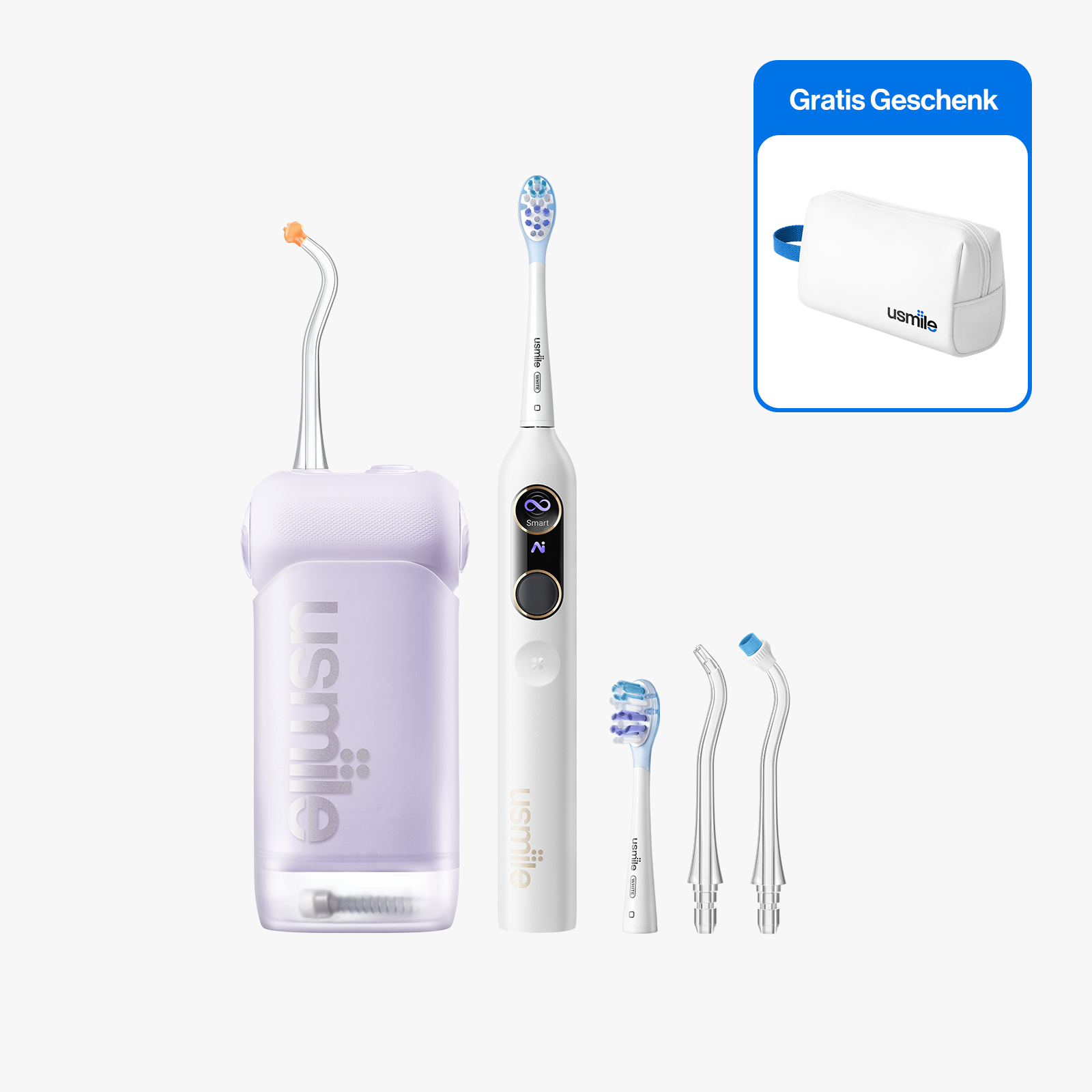 usmile C10 Tragbare Munddusche x  Y10 PRO Elektrische Zahnbürste
