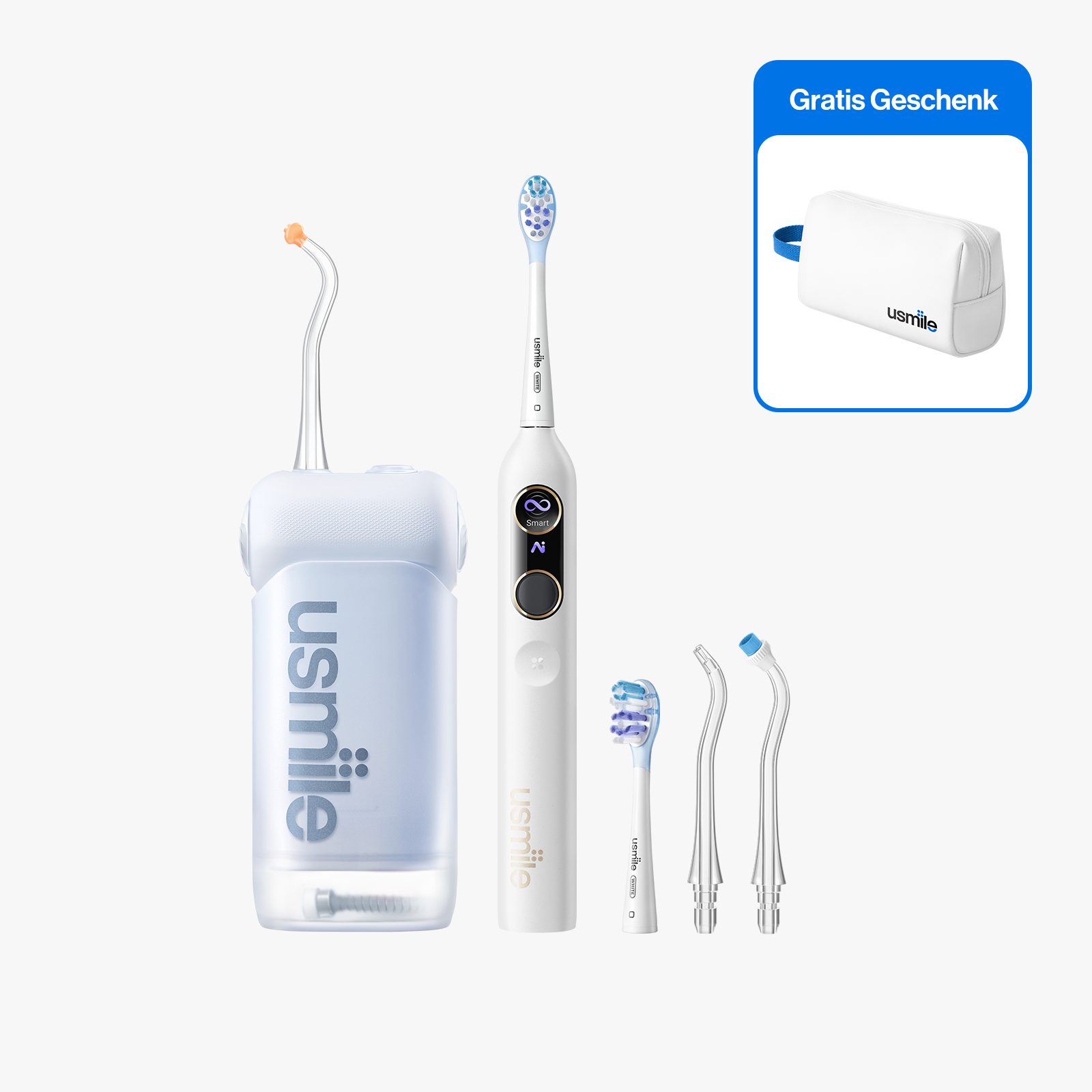 usmile C10 Tragbare Munddusche x  Y10 PRO Elektrische Zahnbürste